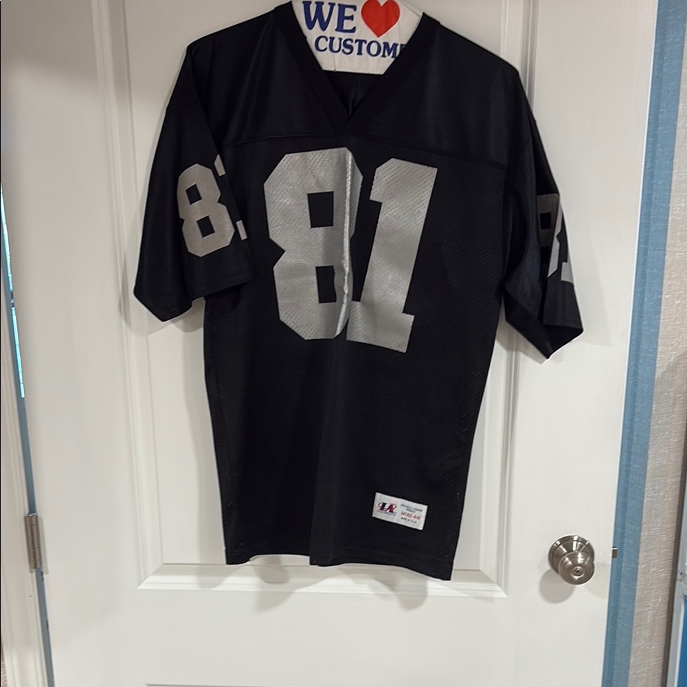 Authentic Black and Gray Athletic Jersey